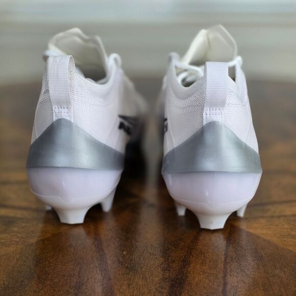 Nike Vapor Elite 1 Football Cleats White Metallic Silver Men’s Size 9 FB3288-100 - Picture 6 of 15